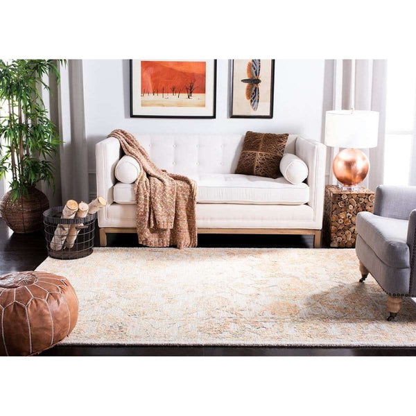Abstract Hand Tufted Wool Pile Rug - Elegant Rectangle Design with Luxurious 8MM Pile Height