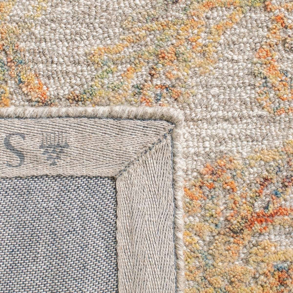 Abstract Hand Tufted Wool Pile Rug - Elegant Rectangle Design with Luxurious 8MM Pile Height