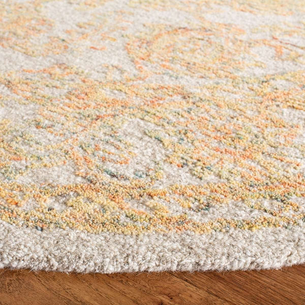 Abstract Hand Tufted Wool Pile Rug - Elegant Rectangle Design with Luxurious 8MM Pile Height