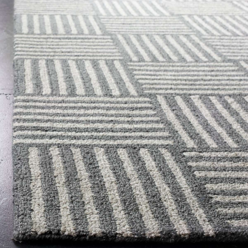 Abstract Hand Tufted Rug - Luxurious NZ Wool and Viscose Blend, Perfect for Chic Home Decor Style