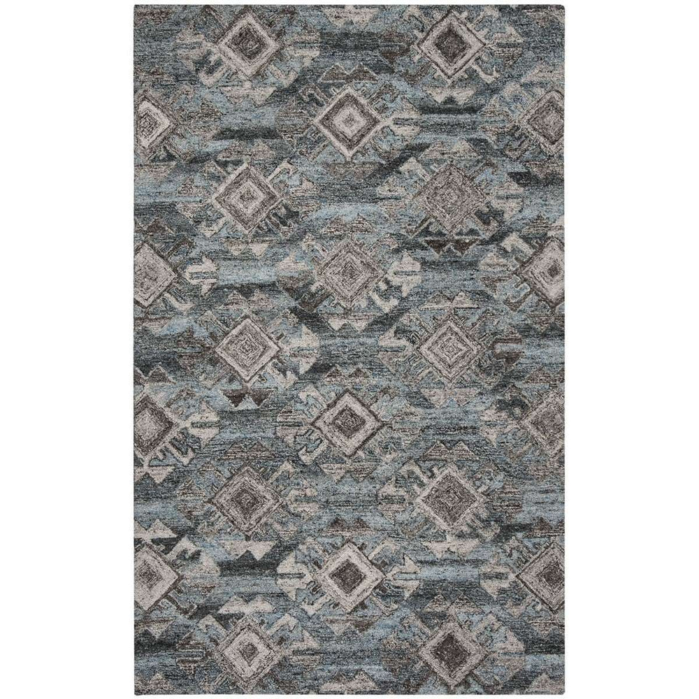 Abstract Hand Tufted Rug – Luxurious Wool/Viscose Blend for Stunning Home Décor and Comfort