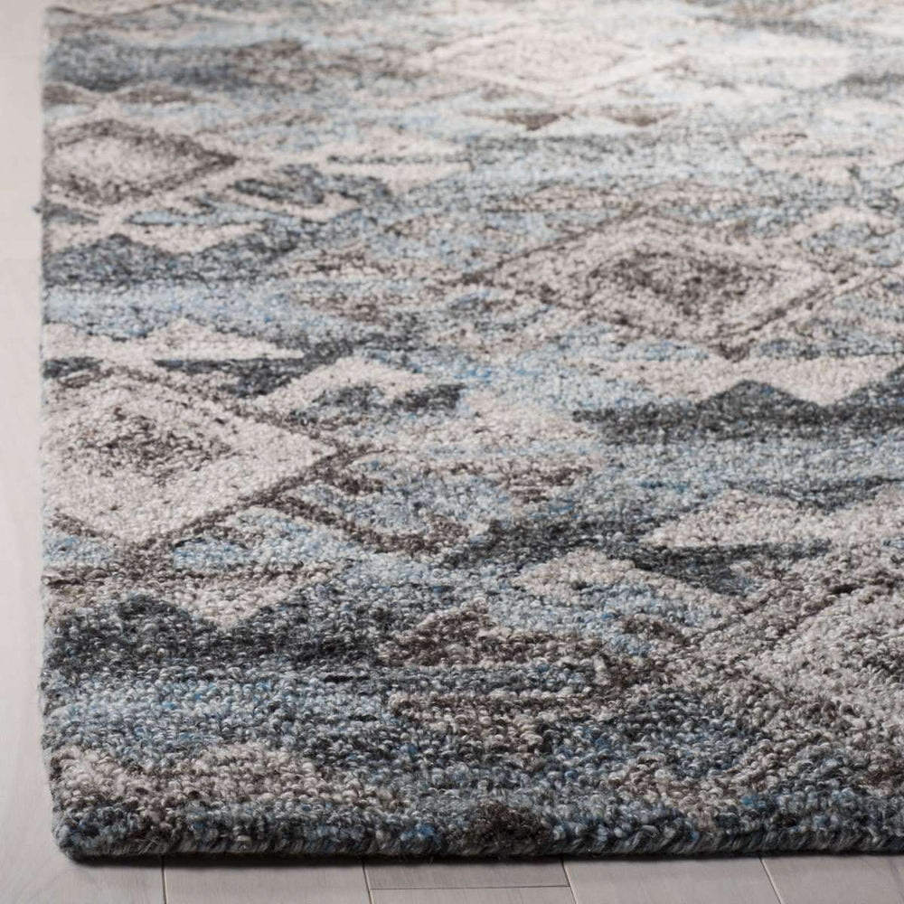 Abstract Hand Tufted Rug – Luxurious Wool/Viscose Blend for Stunning Home Décor and Comfort