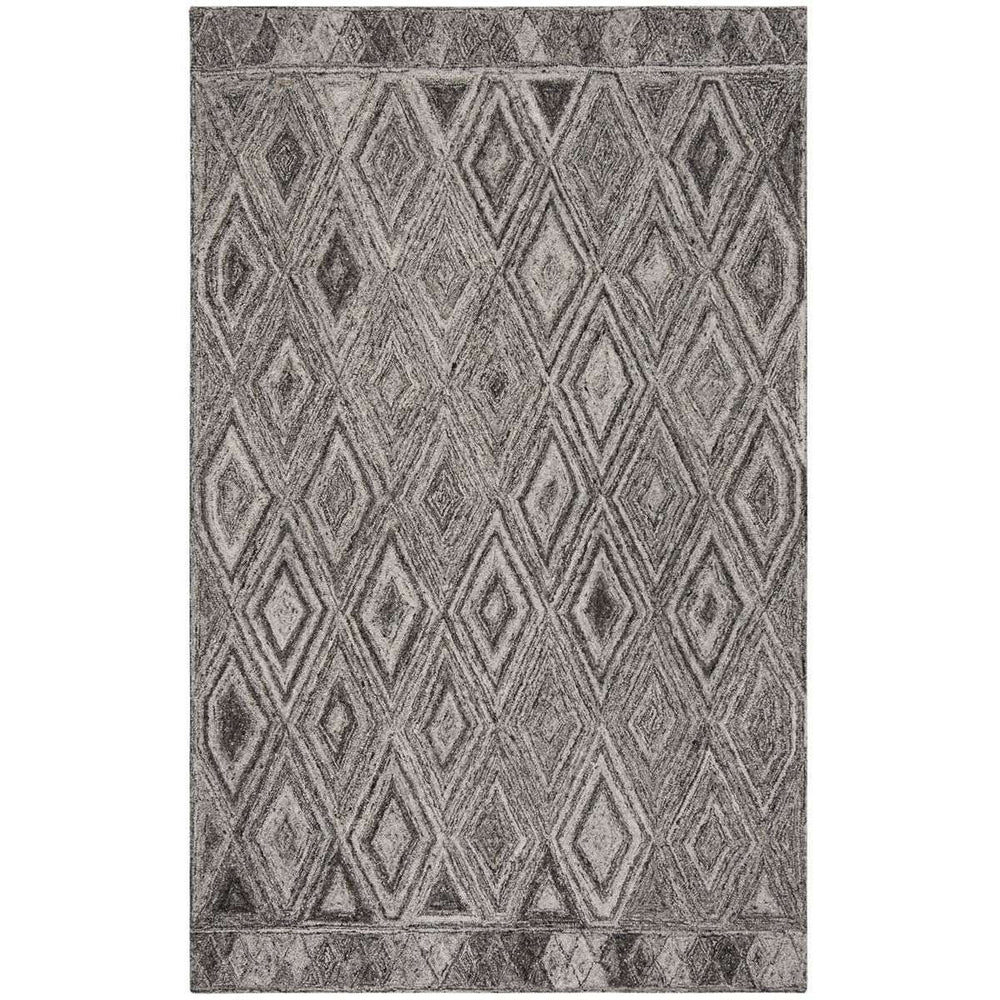 Abstract Hand Tufted Rug - Luxurious Wool & Viscose Blend, Modern Design for Stylish Interiors