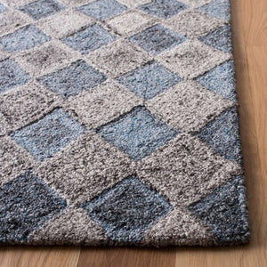 Abstract Hand Tufted Rectangle Rug with Luxurious Wool Blend - Elegant Home Decor from India