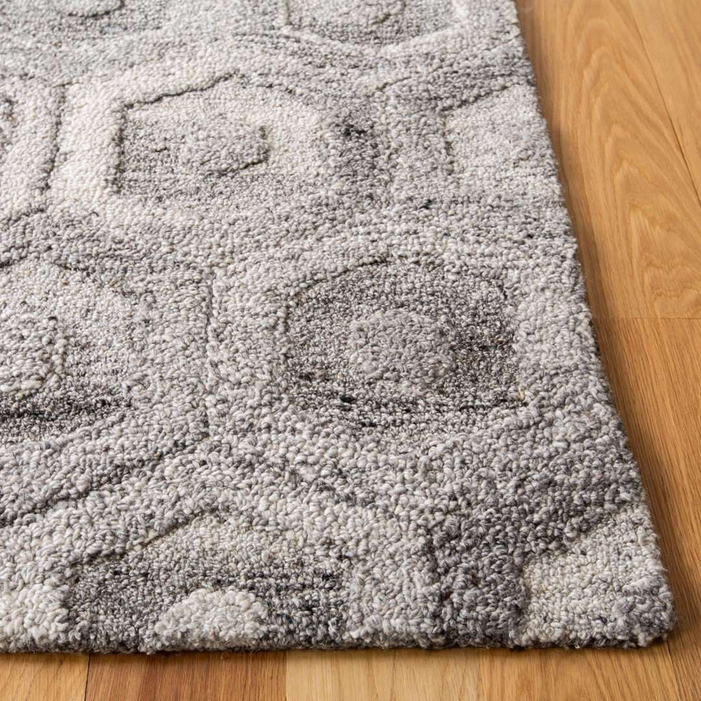 Abstract Hand Tufted Rectangle Rug – Luxurious Wool Blend, Stylish Design, Perfect for Any Space
