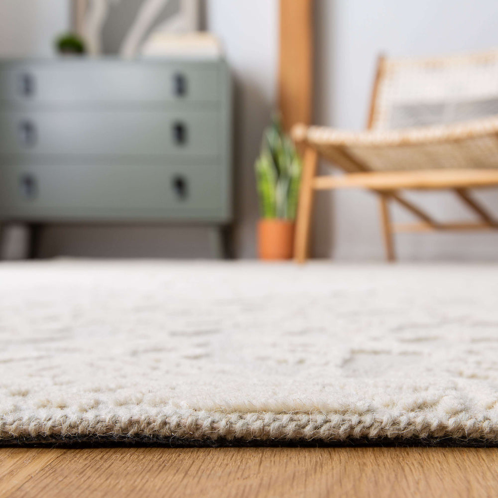 Abstract Hand Tufted Wool Rug - Luxurious Rectangle Design for Elegant Home Décor, Made in India