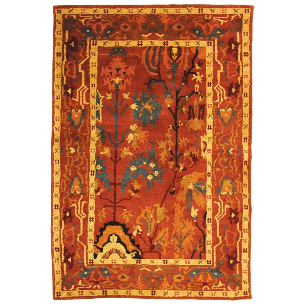 ACW1004 Hand Knotted Wool Pile Rug - Luxurious Rectangle Design for Elegant Home Décor