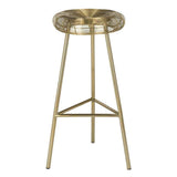 Addison Counter Stool Wire Weaved Contemporary Gold Metal Iron