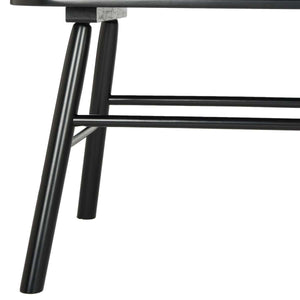 Addison Spindleback Settee - Contemporary Rubberwood Loveseat with Sleek Lines and Timeless Style