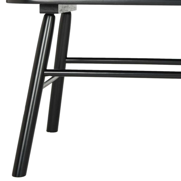 Addison Spindleback Settee - Contemporary Rubberwood Loveseat with Sleek Lines and Timeless Style