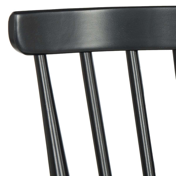 Addison Spindleback Settee - Contemporary Rubberwood Loveseat with Sleek Lines and Timeless Style