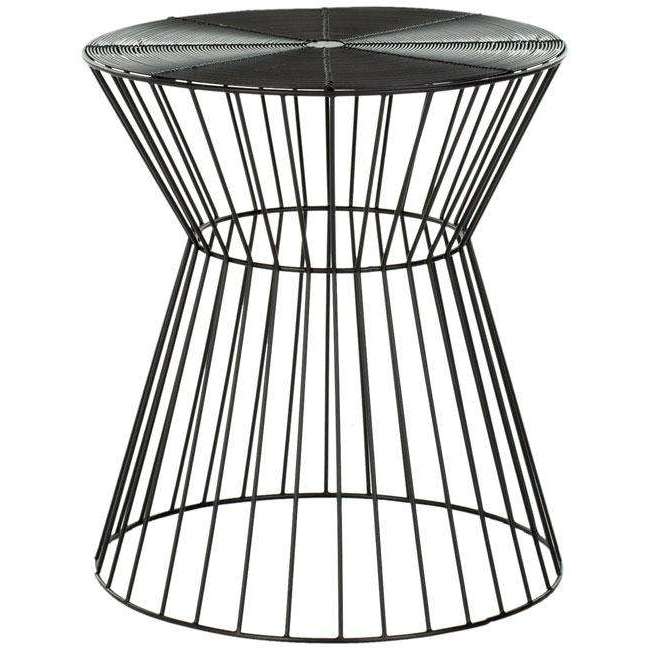 Adele Iron Wire Stool - Modern Chic Design for Versatile Seating in Living Room, Bedroom, or Den