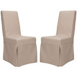 Adrianna 19''H Linen Slipcover Chair - Set of 2