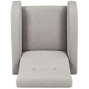 Aida Retro Mid Century Accent Chair - Chic Velvet Upholstery with Gold Legs for Stylish Living Spaces