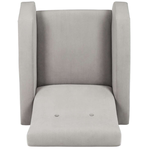 Aida Retro Mid Century Accent Chair - Chic Velvet Upholstery with Gold Legs for Stylish Living Spaces