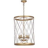 Alair Pendant Lamp Adjustable 18" Gold Metal