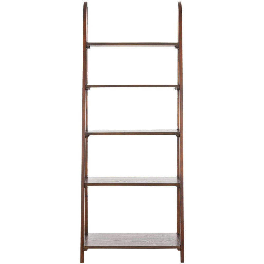 Albert 5 Tier Etagere - Stylish Pine Shelf Unit with A-Line Design for Books, Photos, and Decor