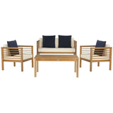 Alda 4 Piece Outdoor Set With Accent Pillows
