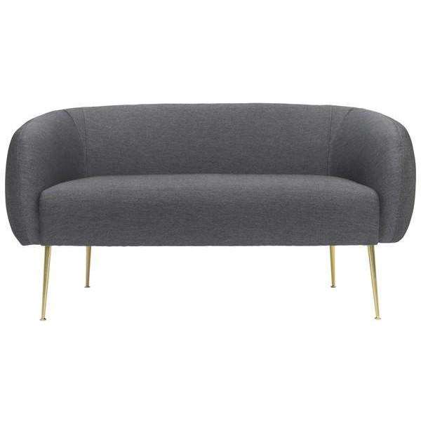 Alena Loveseat - Luxurious Mid-Century Style with Plush Upholstery and Sleek Glamorous Design