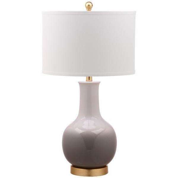 Alfio Contemporary Table Lamp with Elegant Ceramic Body and Chic Linen Shade for Modern Spaces