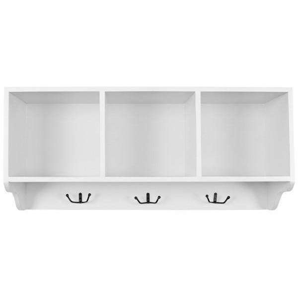 Alice Wall Shelf for Organized Entryways – Stylish Storage with Hooks for Coats and Accessories