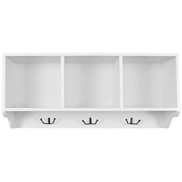 Alice Wall Shelf for Organized Entryways – Stylish Storage with Hooks for Coats and Accessories