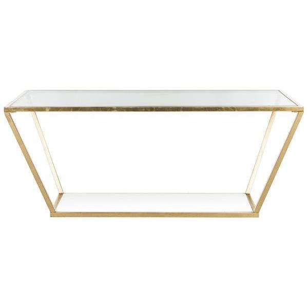 Allene Coffee Table - Elegant Gold Metal Iron Design, Contemporary Retro Charm for Any Interior