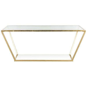 Allene Coffee Table - Elegant Gold Metal Iron Design, Contemporary Retro Charm for Any Interior