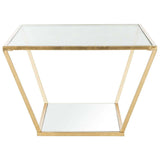 Allene Coffee Table Retro Gold Metal Iron