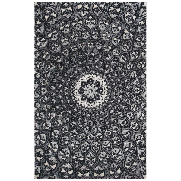 Allure Hand Tufted Rectangle Rug – Luxurious Wool and Viscose Blend, Crafted in India for Elegance