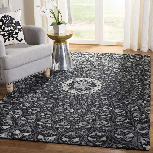 Allure Hand Tufted Rectangle Rug – Luxurious Wool and Viscose Blend, Crafted in India for Elegance
