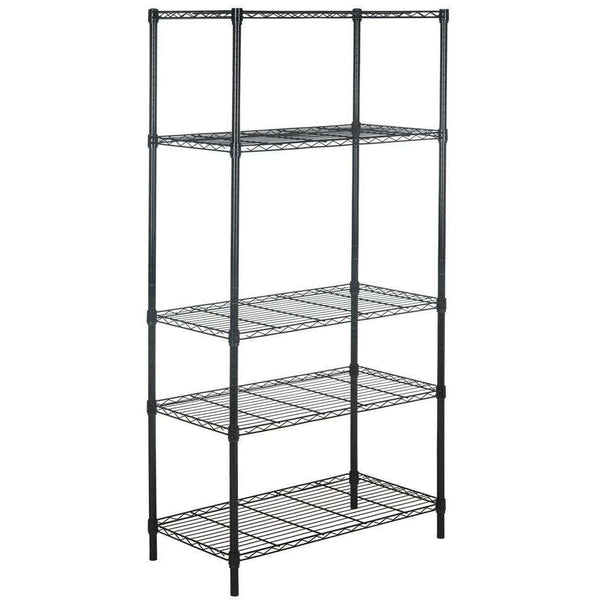 Alpha 5 Tier Metal Wire Shelving Unit - Space-Saving Organizer with 1750 lbs Capacity for Any Room