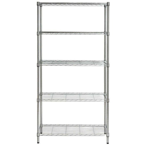 Alpha 5 Tier Metal Wire Shelving Unit - Space-Saving Organizer with 1750 lbs Capacity for Any Room