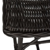 Amara Bar Stool Wicker Brown Rattan NC Coating Kubu