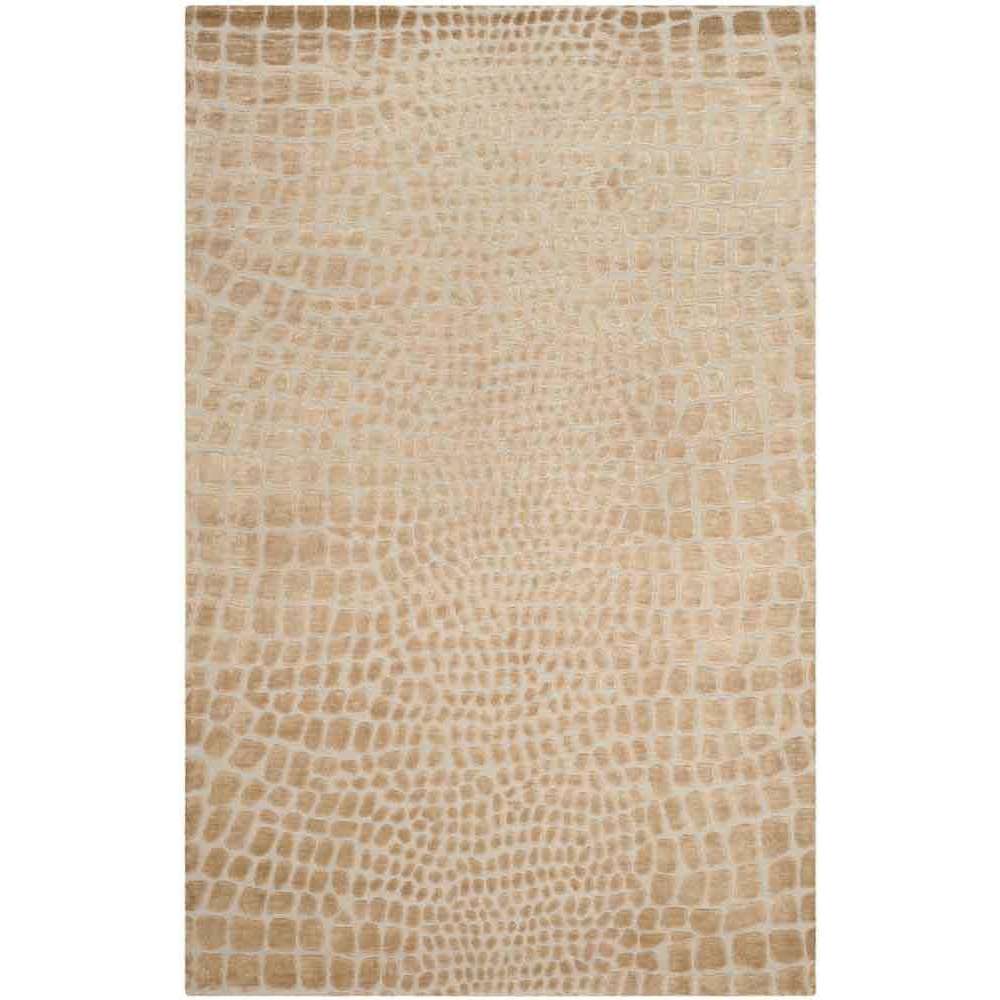 Amazonia MSR5212 Luxurious Tibetan Silk, Linen & Wool Rectangular Rug for Elegant Home Decor