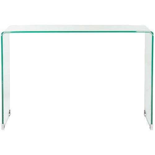 Ambler Console Table - Elegant Hot Bending Tempered Glass Design for Minimalist Home Decor