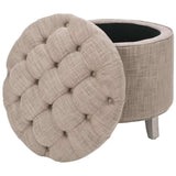 Amelia Tufted Storage Ottoman