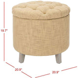 Amelia Tufted Storage Ottoman