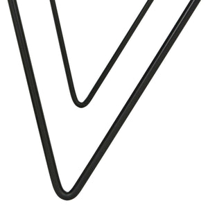 Amos Contemporary Coffee Table - Elegant Mid Century Design with Iron Legs and Light Oak Finish