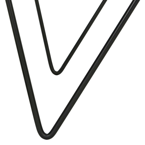 Amos Contemporary Coffee Table - Elegant Mid Century Design with Iron Legs and Light Oak Finish