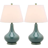 Amy 24 Inch H Gourd Glass Lamp - Set of 2