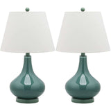 Amy 24 Inch H Gourd Glass Lamp - Set of 2