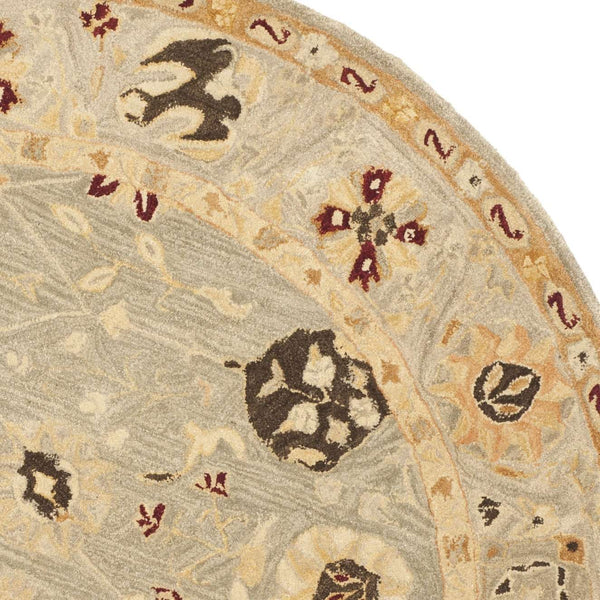 AN559 Hand Tufted Rectangle Wool Pile Rug from India - Luxurious, Durable, and Stylish Home Addition