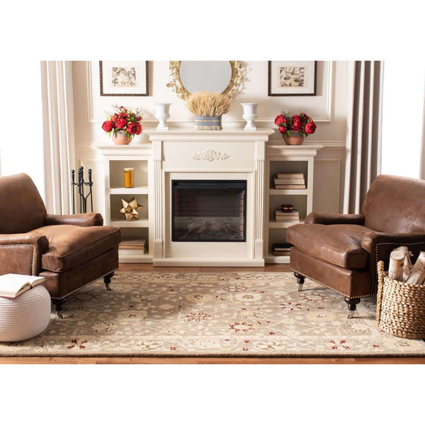 AN559 Hand Tufted Rectangle Wool Pile Rug from India - Luxurious, Durable, and Stylish Home Addition