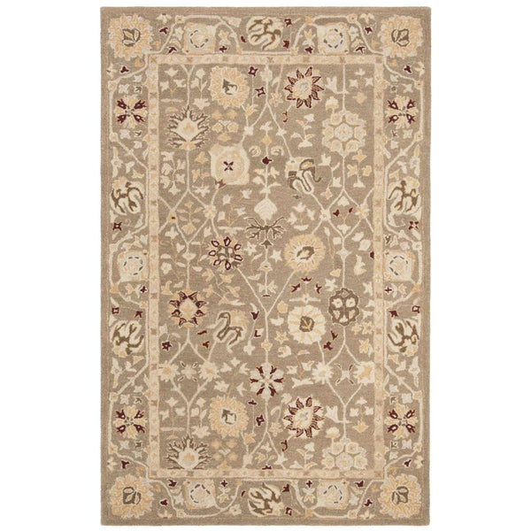 AN559 Hand Tufted Rectangle Wool Pile Rug from India - Luxurious, Durable, and Stylish Home Addition