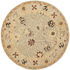 AN559 Hand Tufted Rectangle Wool Pile Rug from India - Luxurious, Durable, and Stylish Home Addition