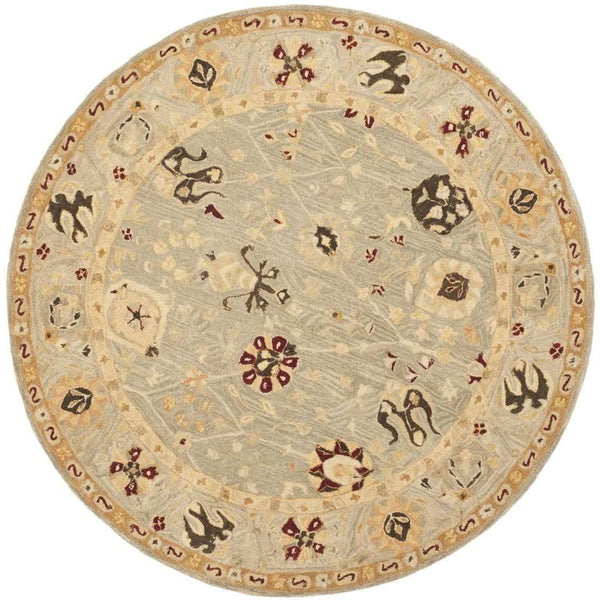 AN559 Hand Tufted Rectangle Wool Pile Rug from India - Luxurious, Durable, and Stylish Home Addition