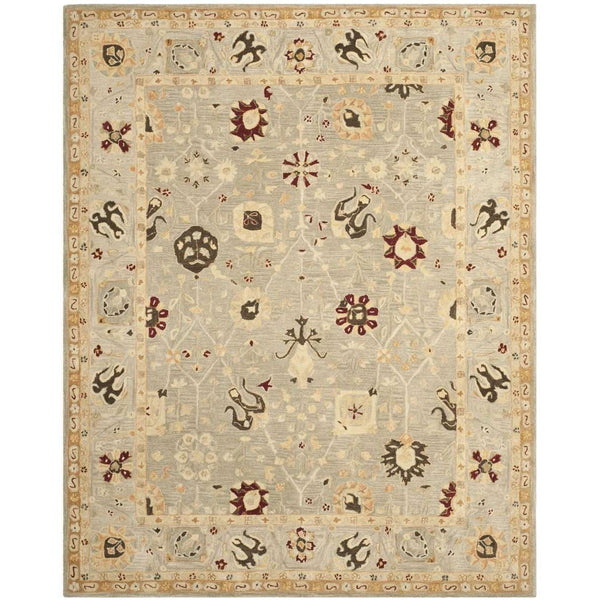 AN559 Hand Tufted Rectangle Wool Pile Rug from India - Luxurious, Durable, and Stylish Home Addition