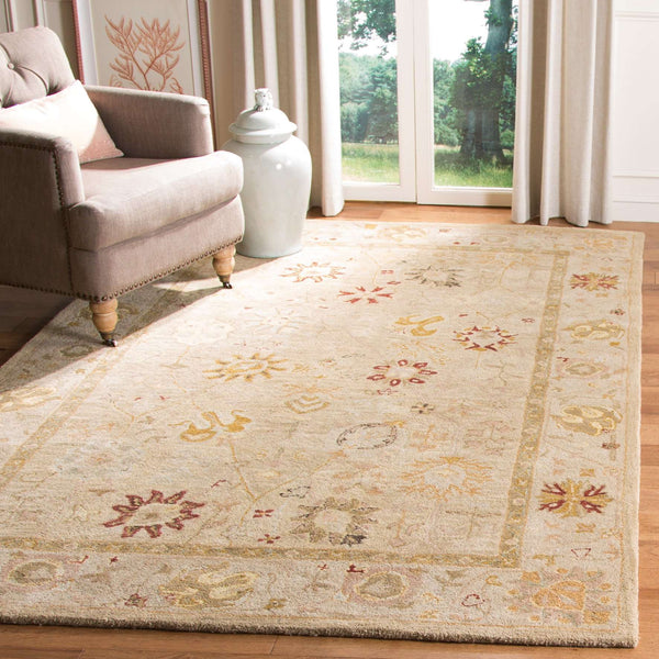 AN559 Hand Tufted Rectangle Wool Pile Rug from India - Luxurious, Durable, and Stylish Home Addition