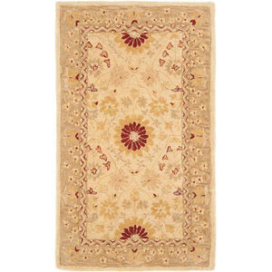 Anatolia AN550 Rug - Timeless Elegance in Hand-Spun Wool with Authentic 19th Century Design Flair